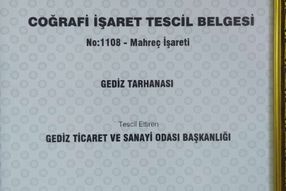 GEDİZ TARHANASI İÇİN COĞRAFİ İŞARET TESCİL BELGESİ ALINDI