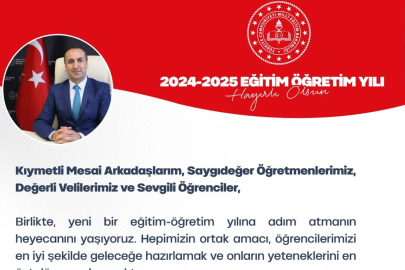 Halil Yücel yeni  Eğitim ve Öğretim dönemi için mesaj yayınladı