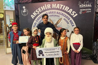 İlkokul öğrencileri Nasreddin Hoca Fıkra Canlandırma Yarışmasında Uşak'a  mansiyon ödülü getirdiler