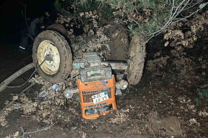 Kontrolden çıkan traktör ormanlık alana devrildi: 2 ölü, 2 yaralı