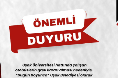 OTOBÜSCÜ İSYAN EDİP GREV YAPTI. BELEDİYE ÜCRETSİZ SERVİS YAPACAK