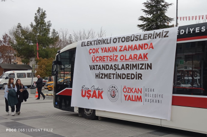 Uşak Belediye Başkanından pankartlı cevap